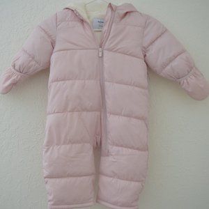 OLD NAVY Baby Girls Light Pink Snowsuit